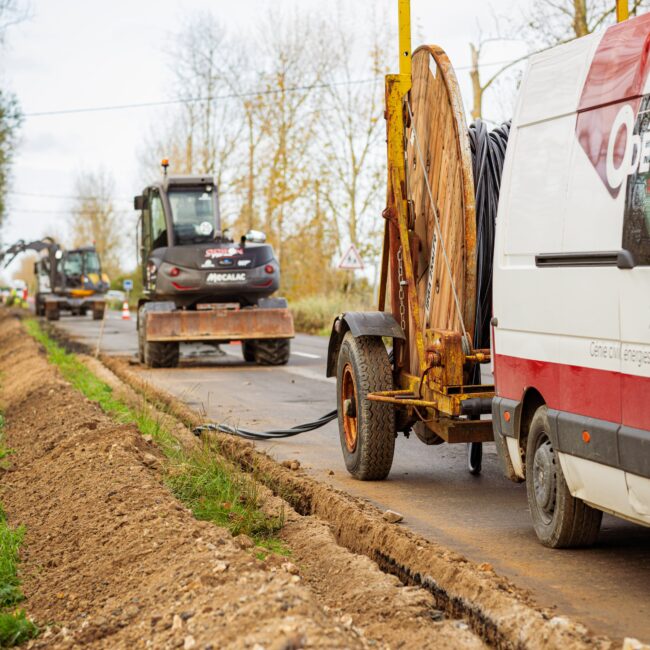 tranchées mécanisées - Odéon Réseaux