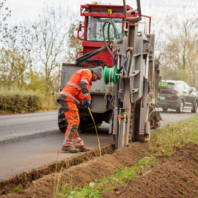 tranchées mécanisées - Odéon Réseaux