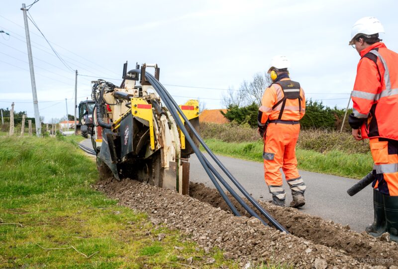tranchées mécanisées - Odéon Réseaux